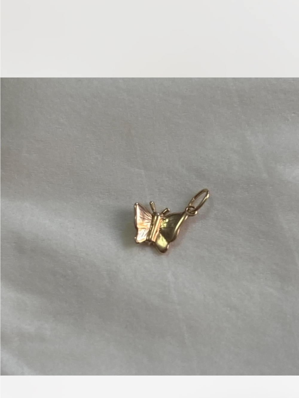 Catbird Gold Butterfly Charm Pendant